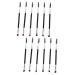 Didiseaon Angled Makeup Brush 12 Pcs Eyebrow Brush Mascara Brush Eyebrow Gel Miss Double Head Dual Ended Makeup Brush