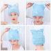 OrangeTag 2Pcs Ultra Absorbent Microfiber Hair Towel Wrap with Cute Kitty Ears for Women & Girls | Quick Drying Bath Tool Hat - Buy Online on GoSupps.com
