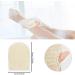 Buy 2-Piece Peeling Gloves & Shower Sponge Set | Hemp & Linen Body Scrub Tools - Double-Sided Massage for Exfoliation - Beige - Buy Online on GoSupps.com