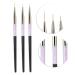 Nail Art Pen Set - 3 Dotting Tools & Brush for Marbling | Rhinestone Handle (Black) - Perfect for Creative Nail Designs - Buy Online on GoSupps.com