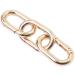 Bobeey Carabiner Metal Spring Key Ring Snap Hooks Clip Buckle BBC39 Light Gold - 4pcs - Buy Online on GoSupps.com