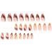 JUSTOTRY 24 Pcs Almond False Nails Short Brown French | Caramel Fake Nails with Glue | Oval Stick on Nails for Women - Buy Online on GoSupps.com