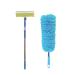 MULOUTSPO Long Rod Window Cleaner Telescopic Rod Floor Mop Brush Universal Glass Scraper Glass Scraper + Frond Gift Box