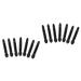 Balacoo 200 pcs Sponge Eye Double-ended Black Eyeshadow Makeup Shadow Tipped Brush