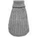 Warm Dog Sweater for Medium Dogs - Cute Knitted Pet Clothes Coat for Girls Boys - Grey - Buy Online on GoSupps.com