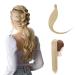 S -noilite clip in extensions hair part braid ponytail smooth hair extension real naturopathic hair like real hair wrap on ponytail various colors 58cm - ashblond