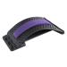 Backing back massage device Bahre equipment massage tool lumbar support relaxation column pain relief back extensor back (size: purple black)