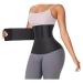 Back Support Back Brace Lumbar Support Waist Trainer Trimmer Sauna Sweat Belt Tummy Wrap Weight Loss Body Shaper Tummy Back Support Belt(6 Meters) 6 meters Black