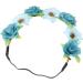 Beaupretty Flower Wreath Women Girls Headband Floral Garland Bridal Headband Crown Bohemia Headdress for Festival Wedding (Mint Green) - Buy Online on GoSupps.com