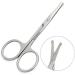 1PCS Silver Polished Stainless Steel Rounded Tip Personal Care Scissor Nose Ear Hair Trimmers Beard Hair Remover Removing Tools Makeup Accessories for Men and Women - Buy Online on GoSupps.com