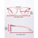 Lanlang 2-Pack Blue Light Filter Reading Glasses for Women - Stylish Anti-Eyestrain & UV Protection in Transparent Pink & Purple 0-3.5 Diopters - Buy Online on GoSupps.com