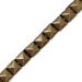 2-Yards 10mm (3/8'') Hot Fix Pyramid Stud Nailhead Trim  Metal Iron-on Nailhead Trim  TR-11013 (Antique Gold) Antique Gold (2-yards)