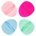 4 Pack Silicone Face Scrubber, JEXCULL Soft Silicone Facial Cleansing Brush Ergonomic Manual Face Exfoliator and Massager Pad for All Skin Types Deep Cleaning Skin Care… 4 Count (Pack of 1)