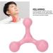 4-Ball Mini Hand Massager - Ergonomic Triangular Design for Reduced Pain Lightweight & Easy to Use - Perfect for Neck Relief - Durable Pink Plastic - Buy Online on GoSupps.com