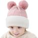Crazy Bean Kids Winter Hat & Scarf Set | Toddler Knitted Beanie | Windproof & Warm | Pink - Buy Online on GoSupps.com
