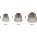 Buy 6 Pairs Black Hearing Aid Domes - Soft Silicone Double Layer Ear Tips for Audiphones | Small Medium & Large Sizes Available - Buy Online on GoSupps.com