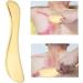 Verdant Touch Shabbrett Brass Gua Sha Tool - 180mm Massage Device for Body & Neck Pain Relief - Buy Online on GoSupps.com