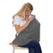 Dark Grey Nursing Cover & Poncho | Soft Cotton & Polyester Nursing Apron & Blanket for Babies | 70x85cm Ideal for Breastfeeding - Buy Online on GoSupps.com