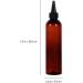 Minkissy Pack of 10 250 ml Hair Colour Bottle Applicator Hair Squeeze Bottles Shampoo Container with Twist Top Cap Pet Refillable Bottles for Hair Colour Painting (Transparent) - Buy Online on GoSupps.com