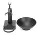 Premium Stainless Steel Shaving Brush Holder & Black Soap Dish Set for Men - Perfect Gift for Grooming - Buy Online on GoSupps.com