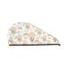Hair Towel Wrap Hair Drying Towel with Button Towel Turban Head Towel to Dry Hair Quickly (Air Balloon and Flower)