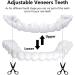 Brigtviee False Teeth Pack of 2 Temporary Cosmetic Fake Teeth ClickOn Veneers for Teeth Confident Smile Veneers for Dentures to Cover Bad Teeth - Buy Online on GoSupps.com