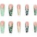 JustOTRY 24 Pcs Multi Colour French Press on Fake Nails | Pretty Nude Ballerina Stick on Nails for Women | Acrylic Coffin False Nails with Glue | Nail Art Pastel & Coffin Design - Buy Online on GoSupps.com