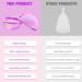 Hiullen Menstrual Disc Set - Reusable Silicone Menstruation Cups | 2 Sizes S+L | Eco-Friendly Alternative to Tampons for Active Women - Buy Online on GoSupps.com
