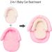 AIPINQI 2-in-1 Baby Head Support for Car Seats - Soft Infant Car Seat Cushion for Strollers & Swings in Pink - Buy Online on GoSupps.com