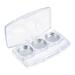 Lurrose travel container empty eyes shadow lipstick: 6 pieces plastic-up-up-sample pallet 3- grid cosmetic pallet box for spotlight concealer-