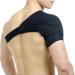 Neoprene Shoulder Support Bandage - Unisex Upper Arm Brace for Shoulder Injuries & Stiffness | Fits Left or Right Shoulder - Buy Online on GoSupps.com