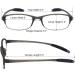 Buy Computer Blue Light Blocking Reading Glasses - Flexible Lightweight UV Protection - Anti Eyestrain for Men & Women - 2 Black & 2 Gray 2.0x - Buy Online on GoSupps.com