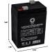 SPS Brand 6V 4.5Ah Replacement Battery for Panasonic LC-R064R2P | Sealed Lead Acid AGM VRLA - Fast International Shipping - Buy Online on GoSupps.com