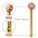 Natural Stone Facial Roller Massager - Skin Tightening & Anti-Wrinkle | Gift Box Included (Gold - Buy Online on GoSupps.com
