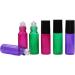 Hustar 12pcs 5ml Mini Roll on Bottles - Refillable Glass Essential Oil Bottles for Aromatherapy - Rose Red & Hot Pink - Buy Online on GoSupps.com