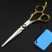 Retro Barber Scissors Luxury Hair Scissors Professional Barber Salon Scissors Professional Hairdressing Scissors Hair Scissors Set A Flat Cut 6 inch (Color : B Size : Flat Cut 6 inch) Flat cut 6 inch B