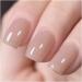 GAOY Jelly Nude Gel Nail Polish 16ml Sheer Light Brown Translucent Soak Off Gel Polish UV Light Cure for Nail Art DIY Color 1535 1535 Cappuccino