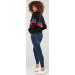 Zeta Ville Maternity Nursing Zipped Sweatshirt 1110 - Black Striped Jumper | Women's - Buy Online on GoSupps.com