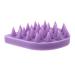 Fomiyes 1stk bathing brush head massage device portable massage device hair washing brush shower washers for the body massage brush made of silicone hair washers tooth comb drop shape violet gravel gel 8.5x7cm purple