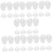 20 Pairs Clip Toe Pad Thong Sandal Toe Cushion Clear Toe Cushion Clear Toe Protectors Thong Toe Protectors Sandals Toe Protectors Sandal Inserts Toe Pads for Forefoot Toe Guards