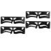 MAGICLULU 4 Pcs Eyebrow Ruler Eyebrow Stencil Template Practical Female Makeup Tool Artifact Make up