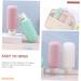 FRCOLOR Shampoo Silica gel travel s for toiletries travel size travel shampoo s travel shampoo containers squeezable silicon tubes flexible pp Miss outdoor squeeze Travel - Buy Online on GoSupps.com