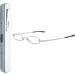 Buy Lanomi Mini Narrow Reading Glasses for Men & Women - Classic Metal Spring Hinge Silver 2.5 Diopters | Stylish & Portable Reading Aid - Buy Online on GoSupps.com