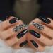 Stylish Medium Gray Marble Stiletto Artificial Nails - Shiny Fake Nail Tips for a Glamorous Look | Csch International Shipping - Buy Online on GoSupps.com