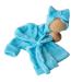 Newborn Photography Requisite Bathletel Towel Set Baby Bathrobe For Photo Hoot Costume Outfit Revisites For Infants Boy Girls Baby Photo Shooting Accessories Baby Bathroom Dark Blue