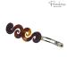 Parcelona French Swirl Medium Tortoise Shell Celluloid Hair Clip Barrette - 3 Inches - Buy Online on GoSupps.com
