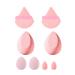 The 8-piece multi-color makeup puff sponge combination is suitable for daily use by makeup beginners and travel use(SHE114pink-8)