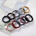 20-Piece Cotton Hair Ties Set - Elastic Ponytail Bands for Women and Girls - Multicolored + Black - 4.5cm Diameter - Buy Online on GoSupps.com