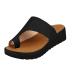 Yytcsjz Comfortable women's plateau sandals bale tooth correction shoes breathable open toe hollow clip-toe beach hiking shoes for summer beach planar fasciitis (color: black size: 37 EU) 37 EU black