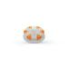 TAO Clean Replacement Exfoliator Brush Head, Replacement Head (1 Head)  Exfoliating Brush Replacement Head for the TAO Clean Electric Face Cleansing Brush and Cleaning Station, White/Orange Exfoliating Replacement